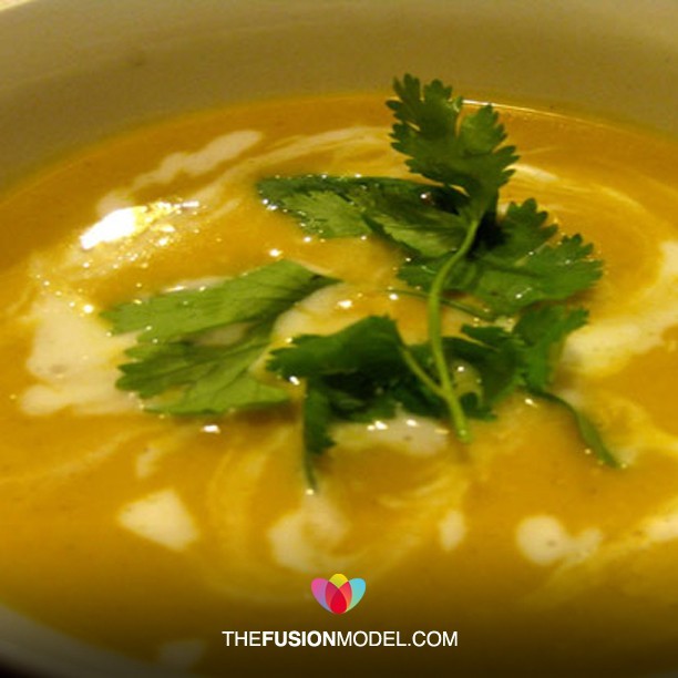 Coconut Curried Butternut Squash Soup