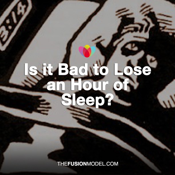 Is it Bad to Lose an Hour of Sleep